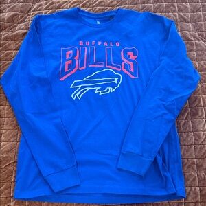 Junk Food Clothing Buffalo Bills Blue Long Sleeve Tee
